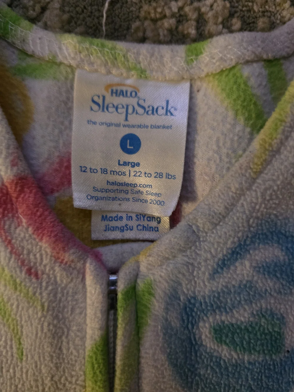 Floral Sleep Sack By Halo - 12 to 18 Months